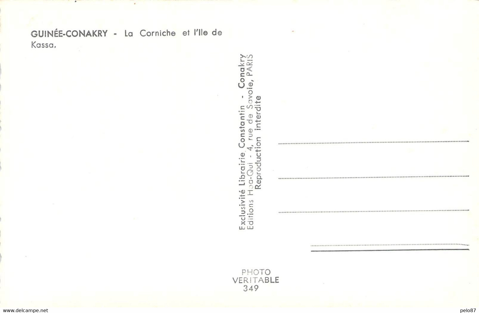 Afrique  Cpsm  Guinée Conakry La Corniche Et L'île De Kassa   F1865 - Guinée Française