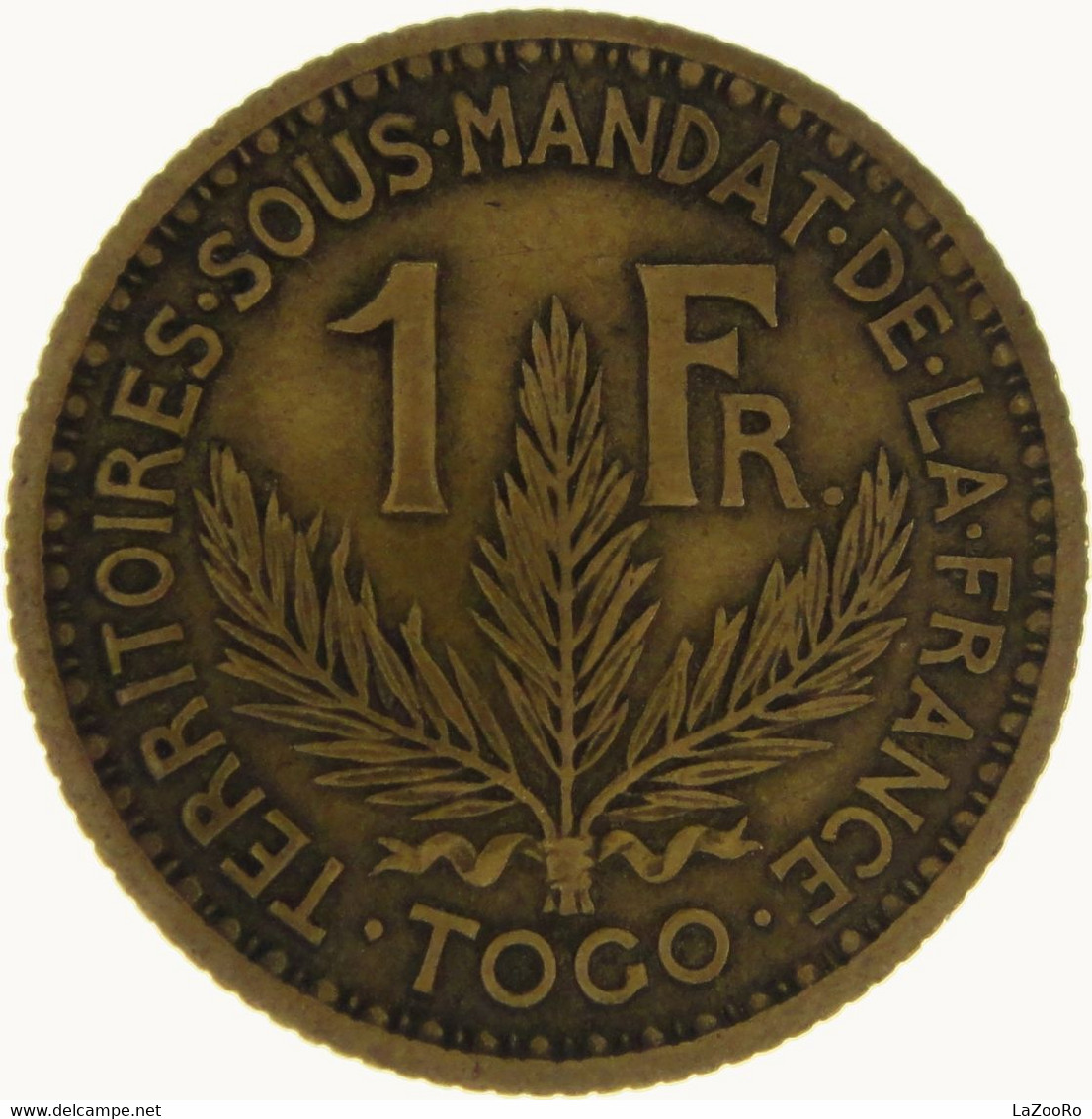 LaZooRo: Togo 1 Franc 1924 XF - Togo