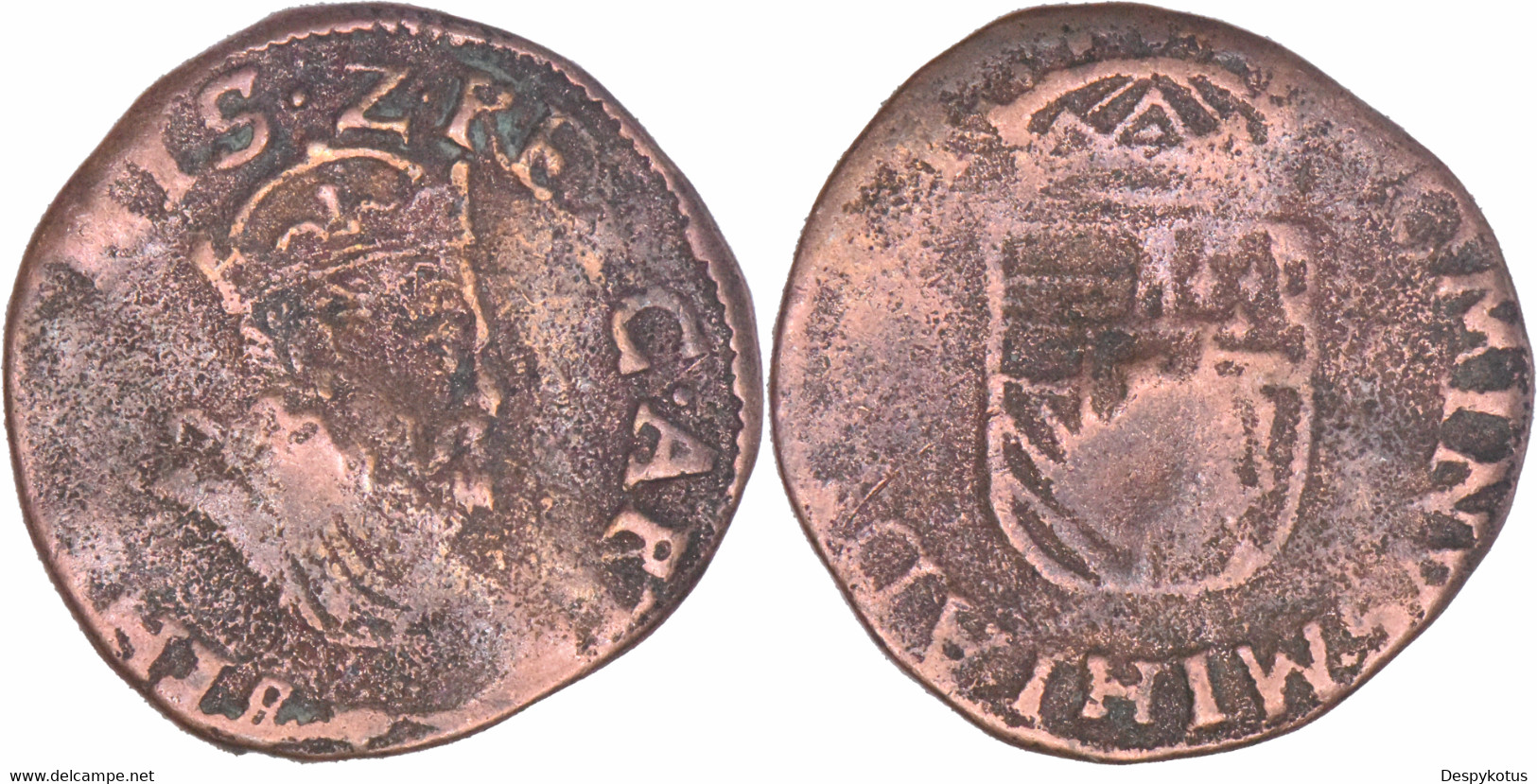 Espagne - Pays-bas Espagnols - C. 1590 - Liard - PHILIPPE II - 12-225 - Spanish Netherlands