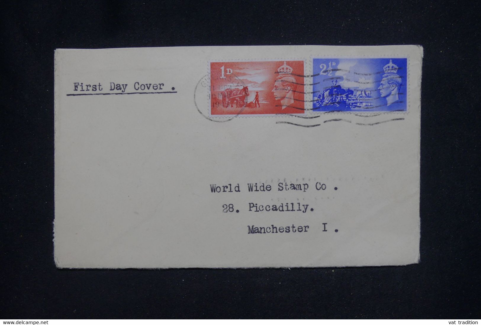 ROYAUME UNI - Enveloppe FDC En 1947 - Libération Des îles Anglo Normandes, De Guernesey Pour Manchester - L 137525 - ....-1951 Pre Elizabeth II