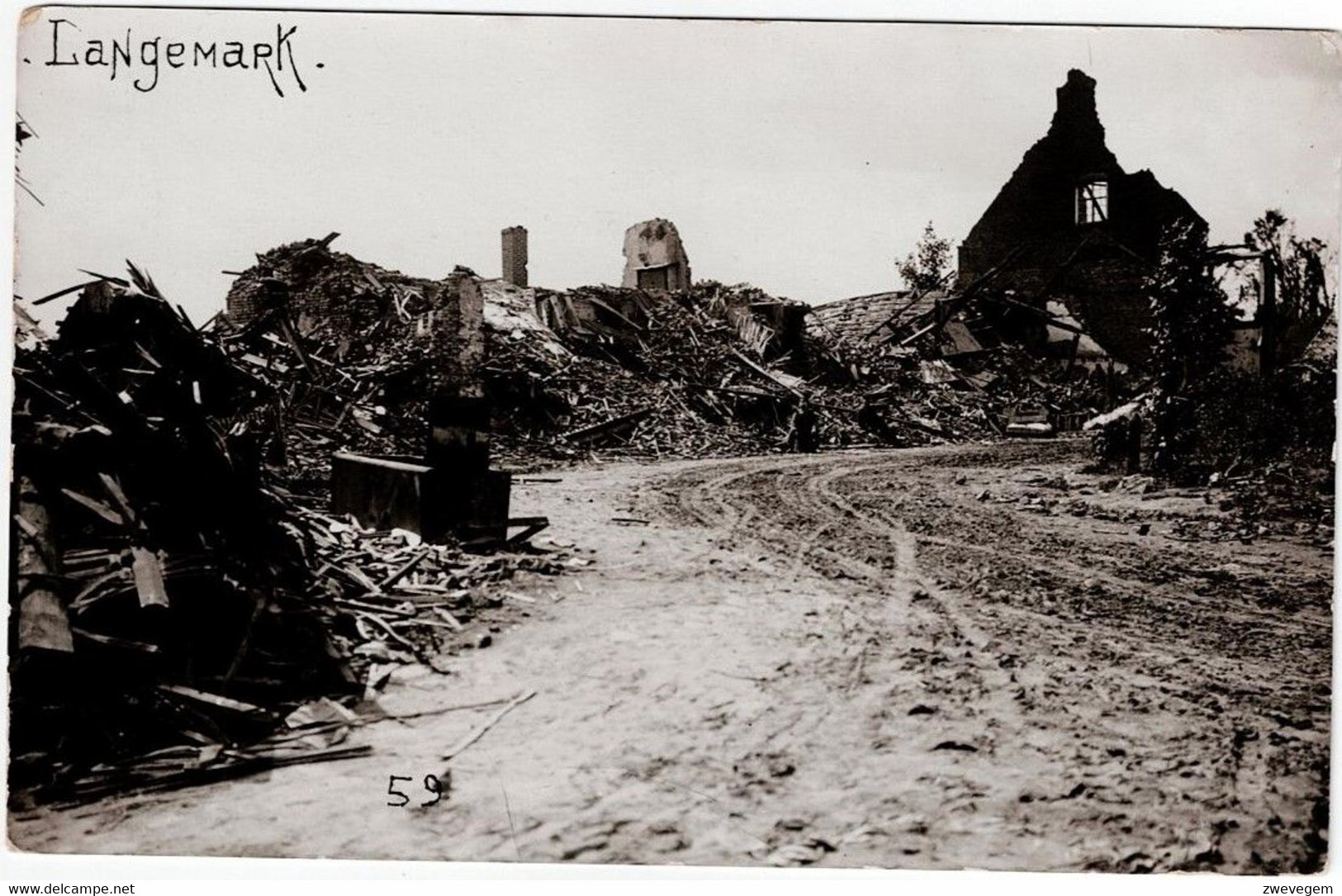 Fotokaart LANGEMARK . N° 59 - Langemark-Poelkapelle