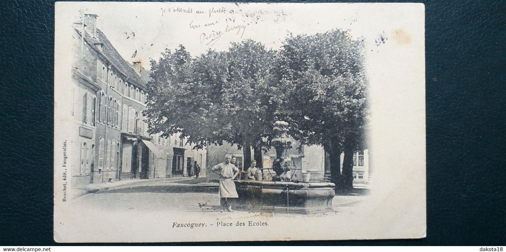 70 , Faucogney , La Place Des écoles En 1904 - Faucogney