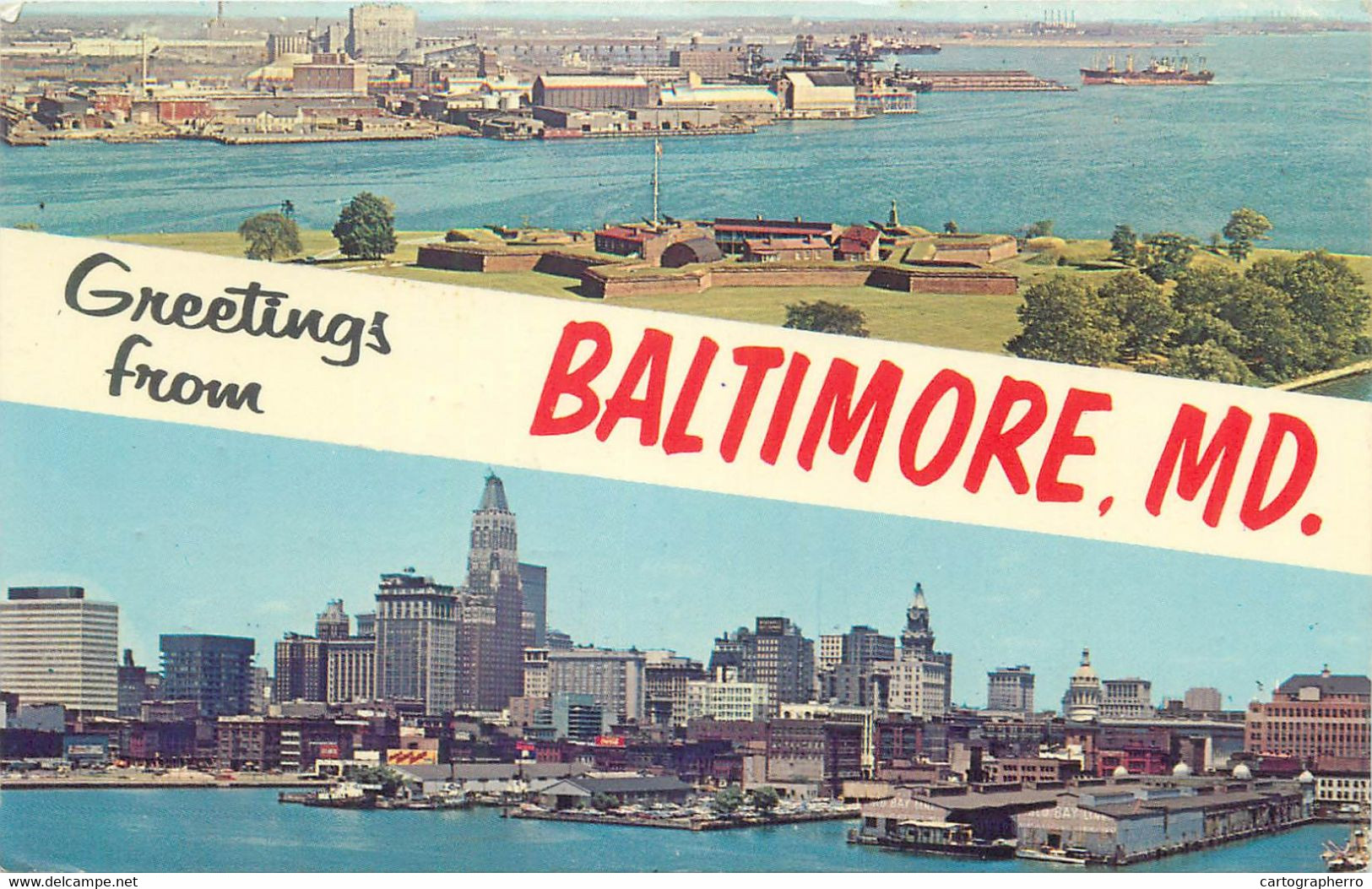 Postcard USA Baltimore MD Multi View - Baltimore