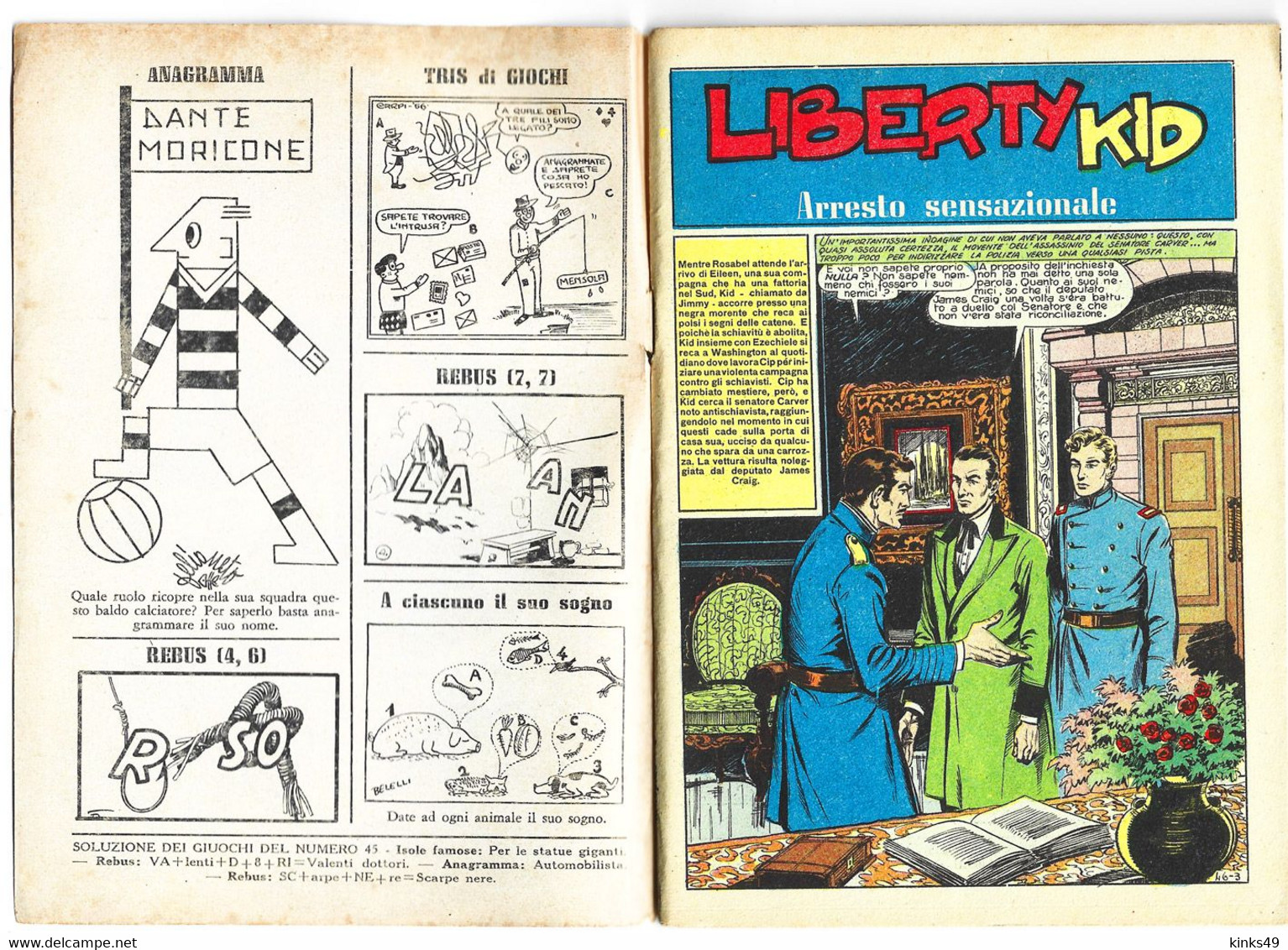B208> INTREPIDO N° 46 < La Congiura Dei Senza Legge > Del 13 Novembre 1956 - Premières éditions