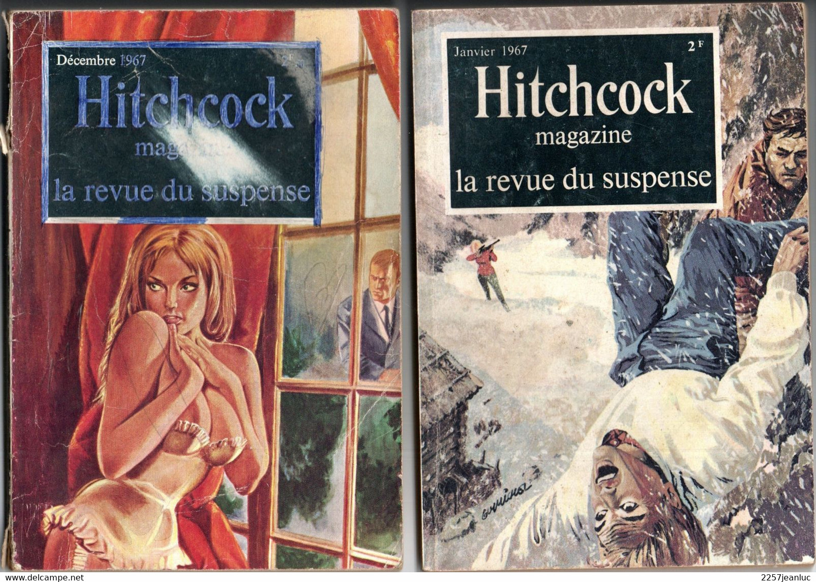 Hitchcock Magazine Lot N: 69 & 80 De Janvier Et Décembre 1967. - Opta - Hitchcock Magazine