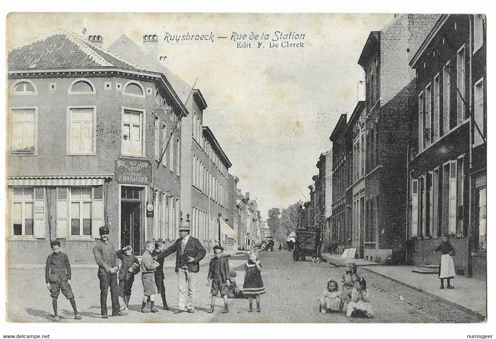RUYSBROECK - RUISBROEK   -- Rue De La Station ( Edit. F. De Clerck ) - Sint-Pieters-Leeuw