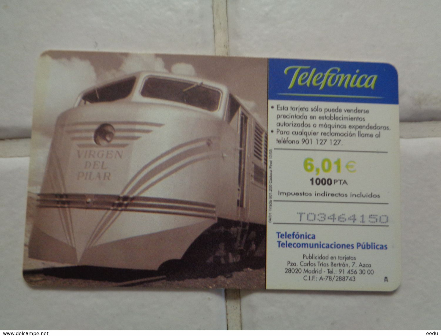 Spain Phonecard Train - Sonstige & Ohne Zuordnung