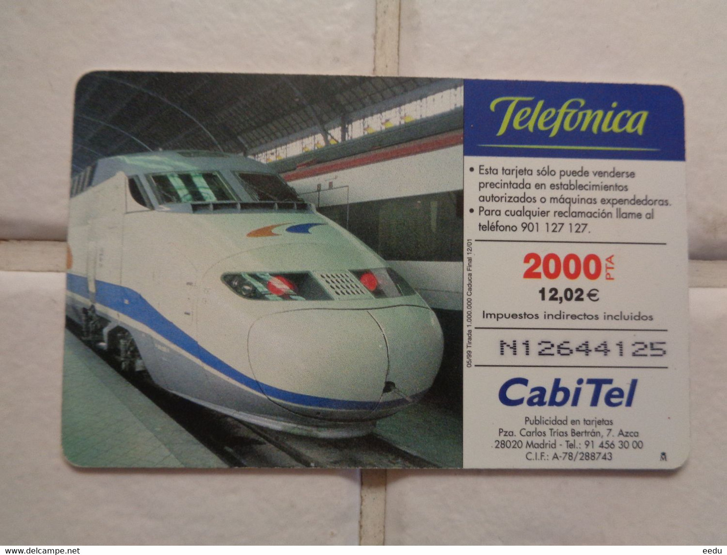 Spain Phonecard Train - Andere & Zonder Classificatie