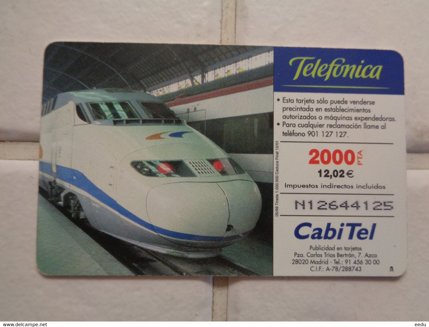 Spain Phonecard Train - Sonstige & Ohne Zuordnung