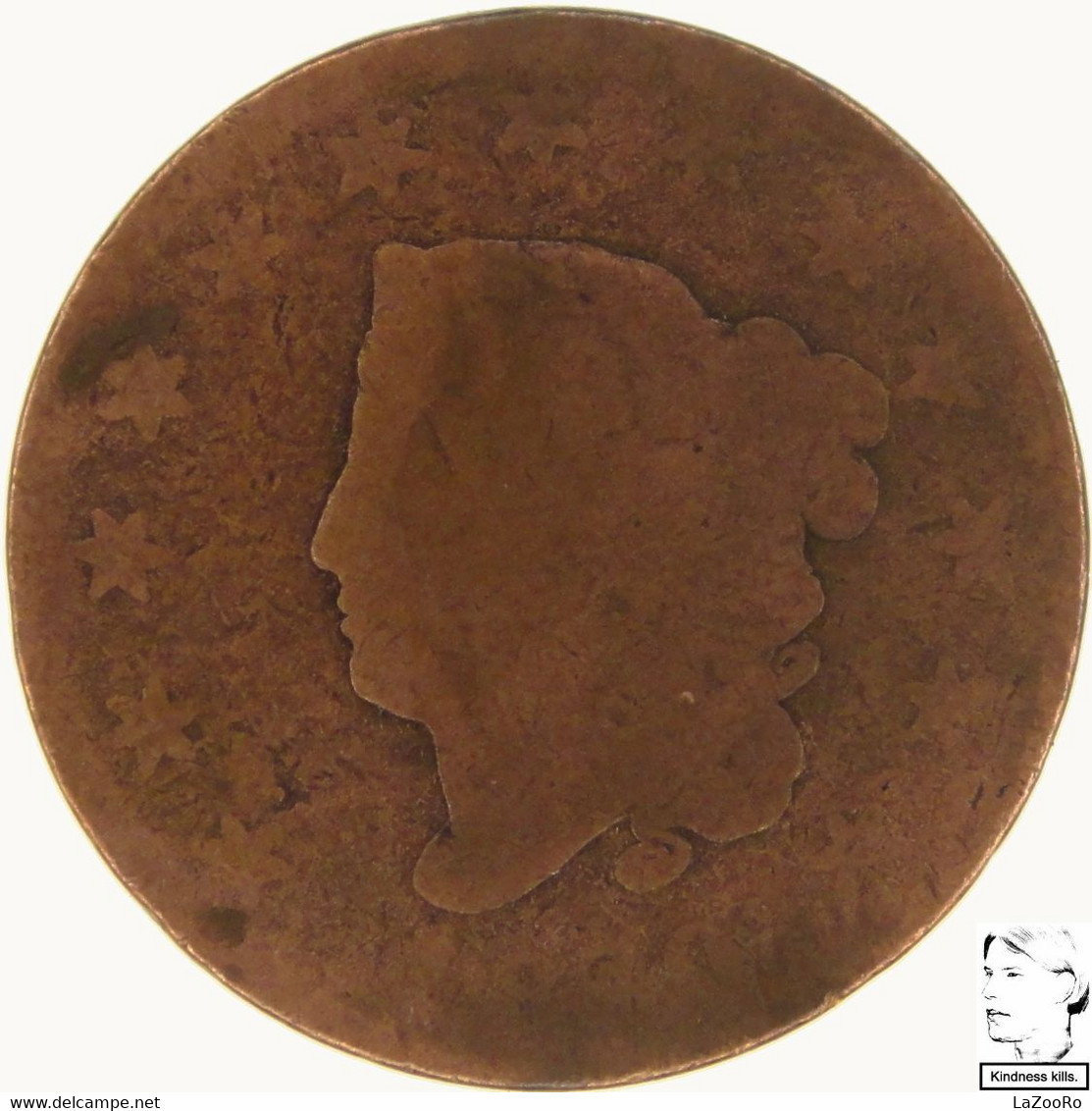 LaZooRo: United States 1 Cent 1820 G - 1816-1839: Coronet Head (Testa Coronata