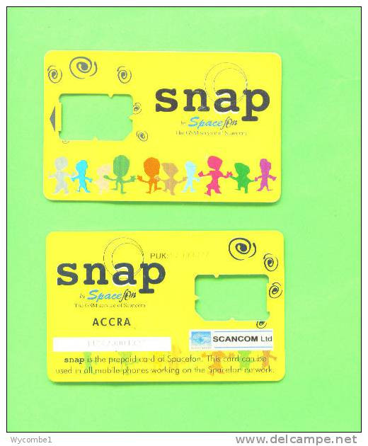 GHANA - SIM Frame Phonecard/Snap - Ghana