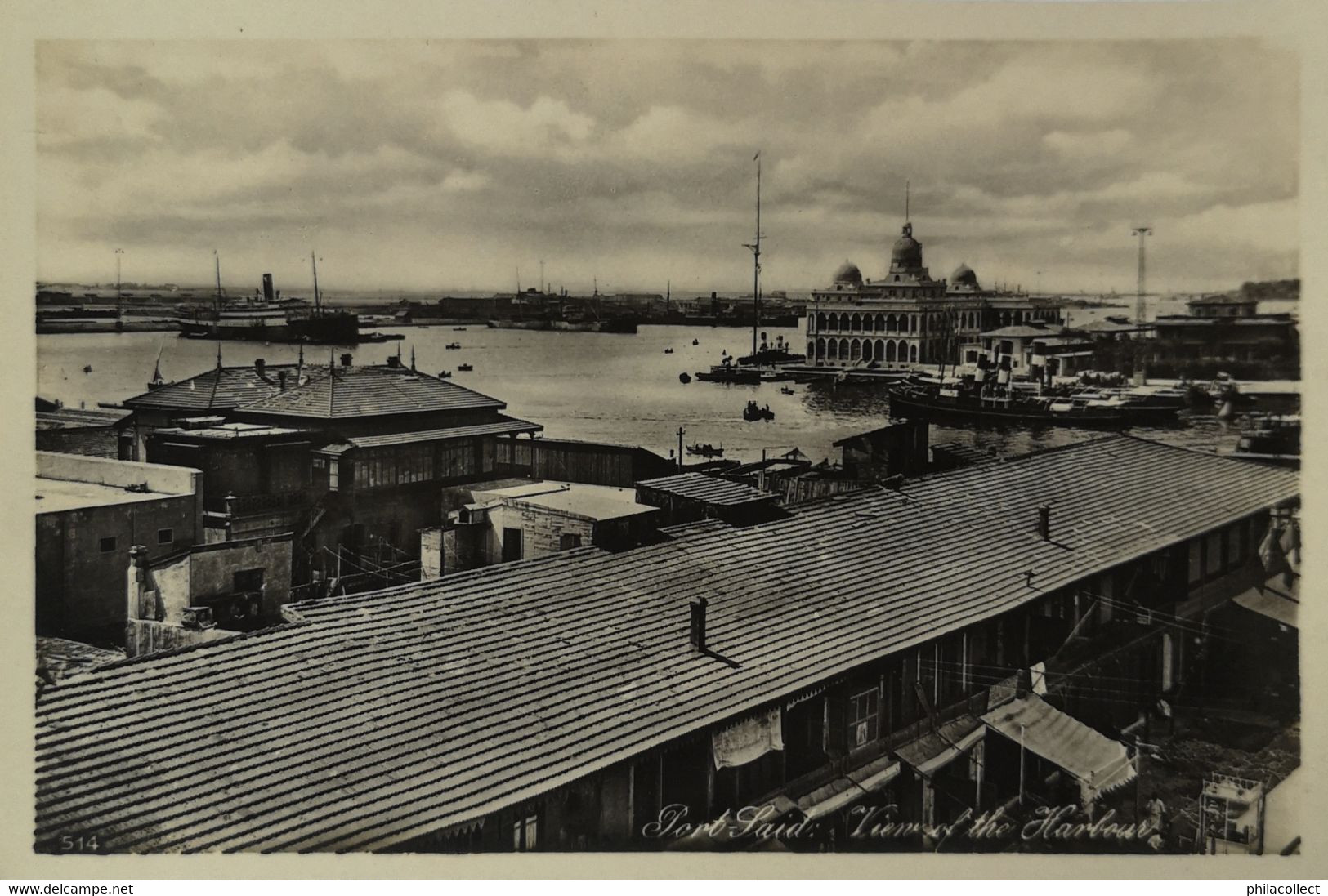 Egypt - Port Said // View Of The Harbour 19?? - Port Said