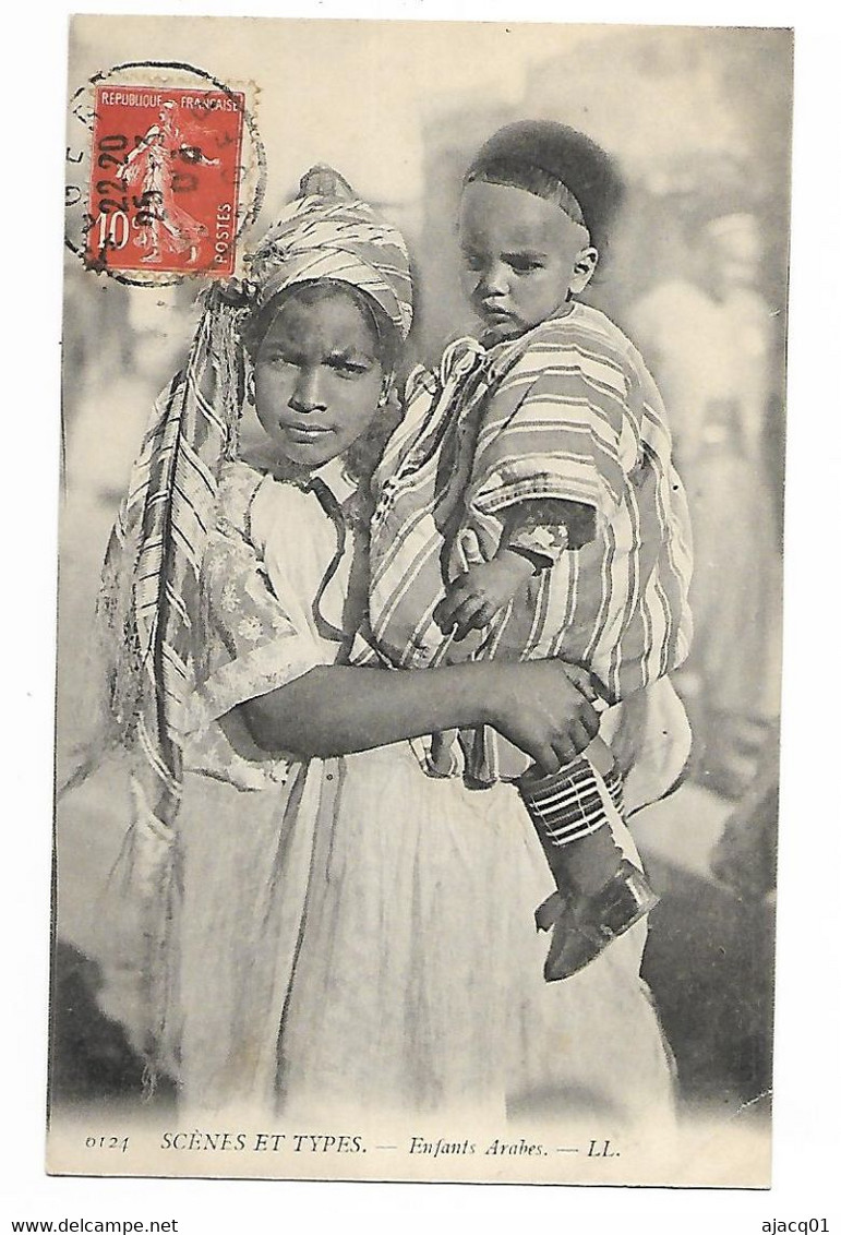 Algérie Enfants Arabes 1908 - Niños