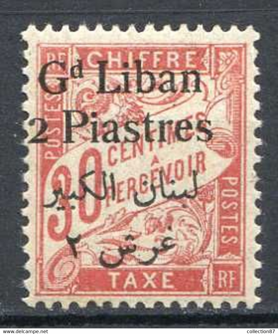 GRAND LIBAN  ⭐⭐ > Yvert TAXE N° 8b Piastre En Arabe Au Singulier ⭐⭐ NEUF LUXE - MNH ⭐⭐ - Timbres-taxe