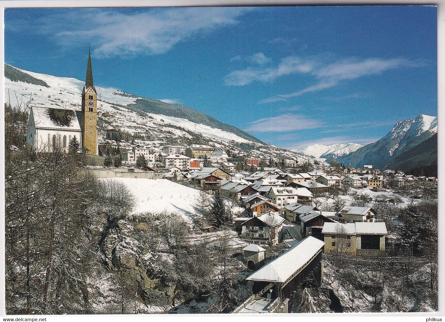 Scuol / Schuls - Holzbrücke über Den Inn - Scuol