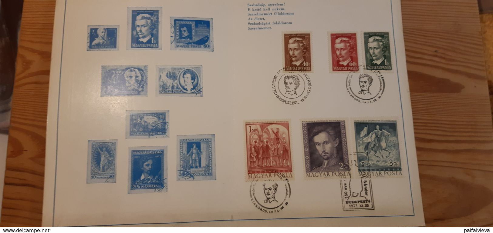 Stamps Set Hungary - Petőfi Sándor 1973. - Lettres & Documents