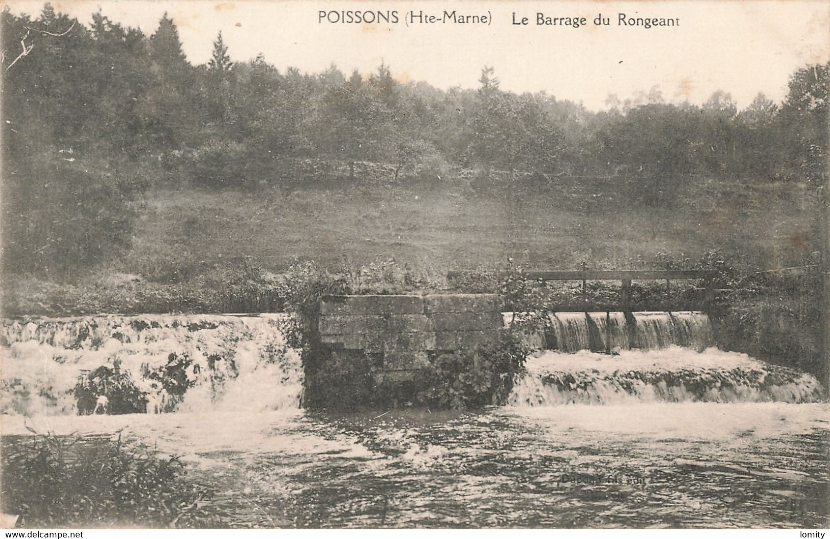 52 Poissons CPA Le Barrage Du Rongeant , Cachet Militaire 17e Corps D' Armée 31 Décembre 1914 6 Janvier 1915 - Poissons