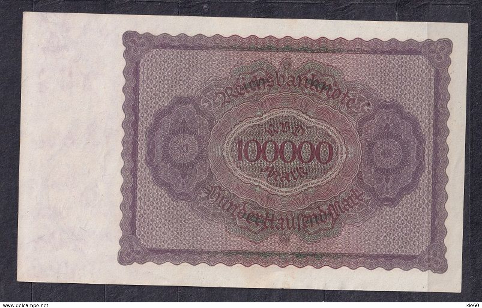 Germany - 1923 - 100 000 Mark  -  S T.. P83a1, R82a.. XF - 100000 Mark