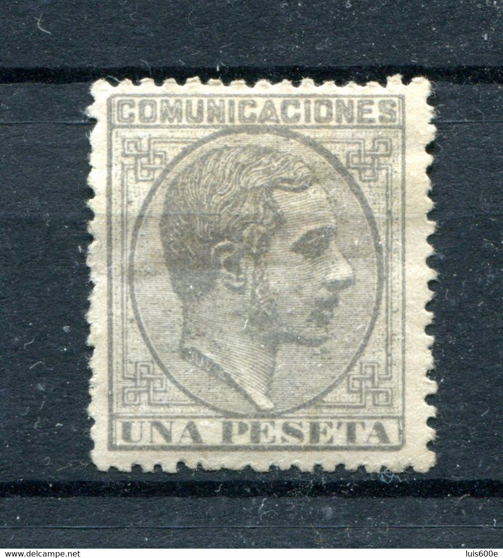 1878.ESPAÑA.EDIFIL 197*.NUEVO CON FIJASELLOS(MH).CATALOGO 112€ - Unused Stamps