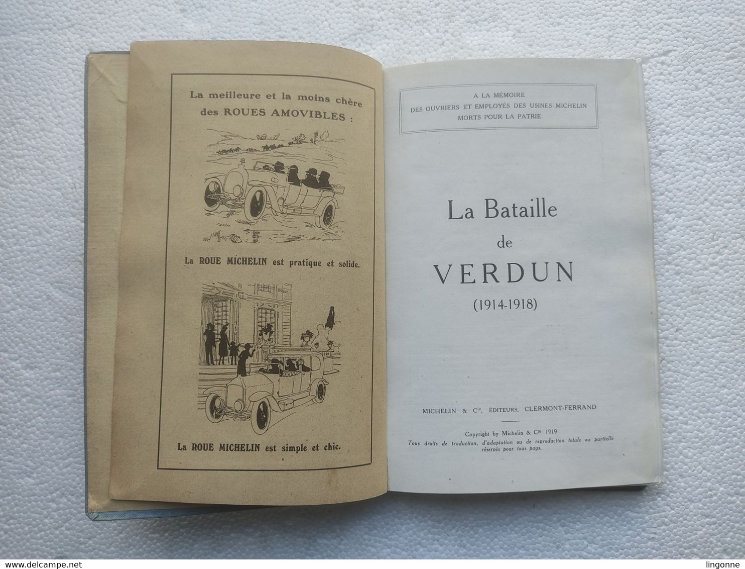 1925 GUIDES ILLUSTRES MICHELIN DES CHAMPS DE BATAILLE :LA BATAILLE DE VERDUN (1914-1918) - Michelin-Führer