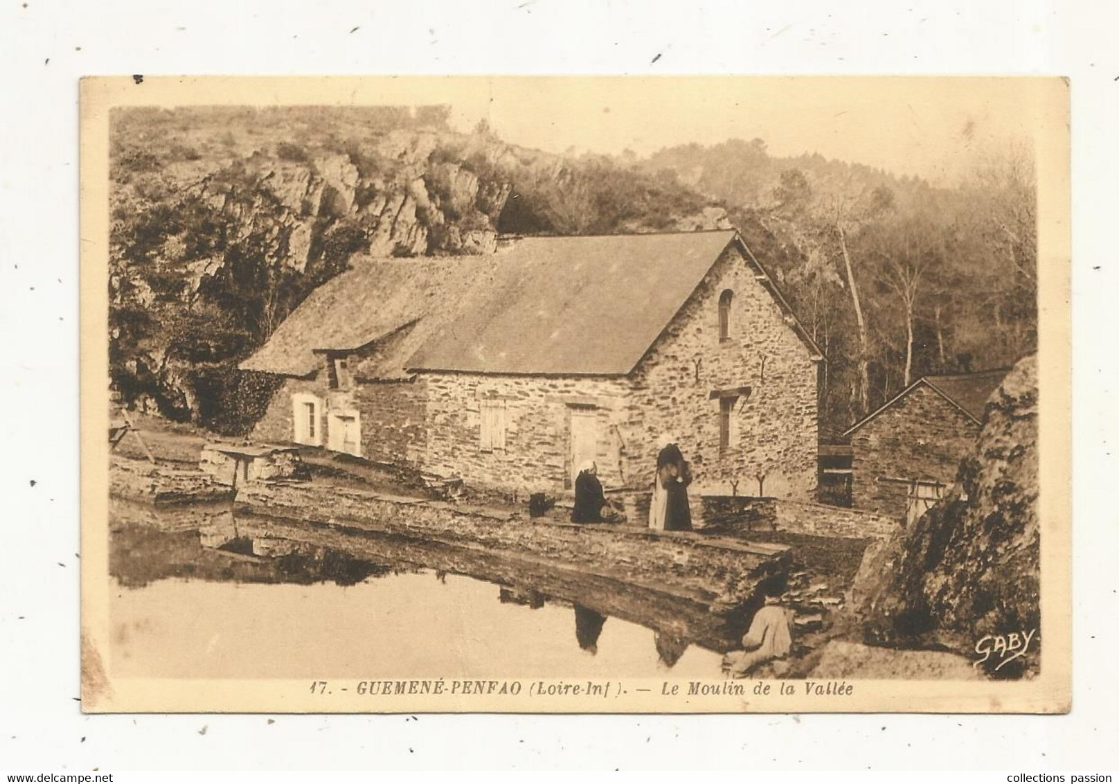 Cp,44,  GUEMENE-PENFAO , Le Moulin De La Vallée,  écrite - Guémené-Penfao