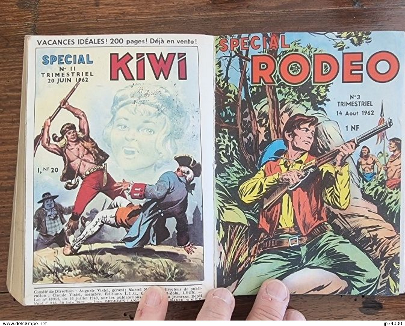 Spécial Rodéo. Reliure éditeur N°1 (Contient Les N° 1 Et 2 Manque Le 3) 1962. Editions LUG - Rodeo