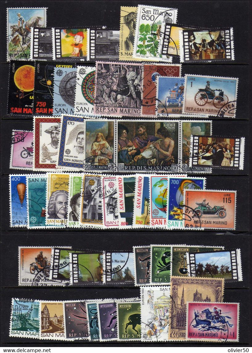 Saint-Marin  - Lot De Timbres Obliteres - Usados