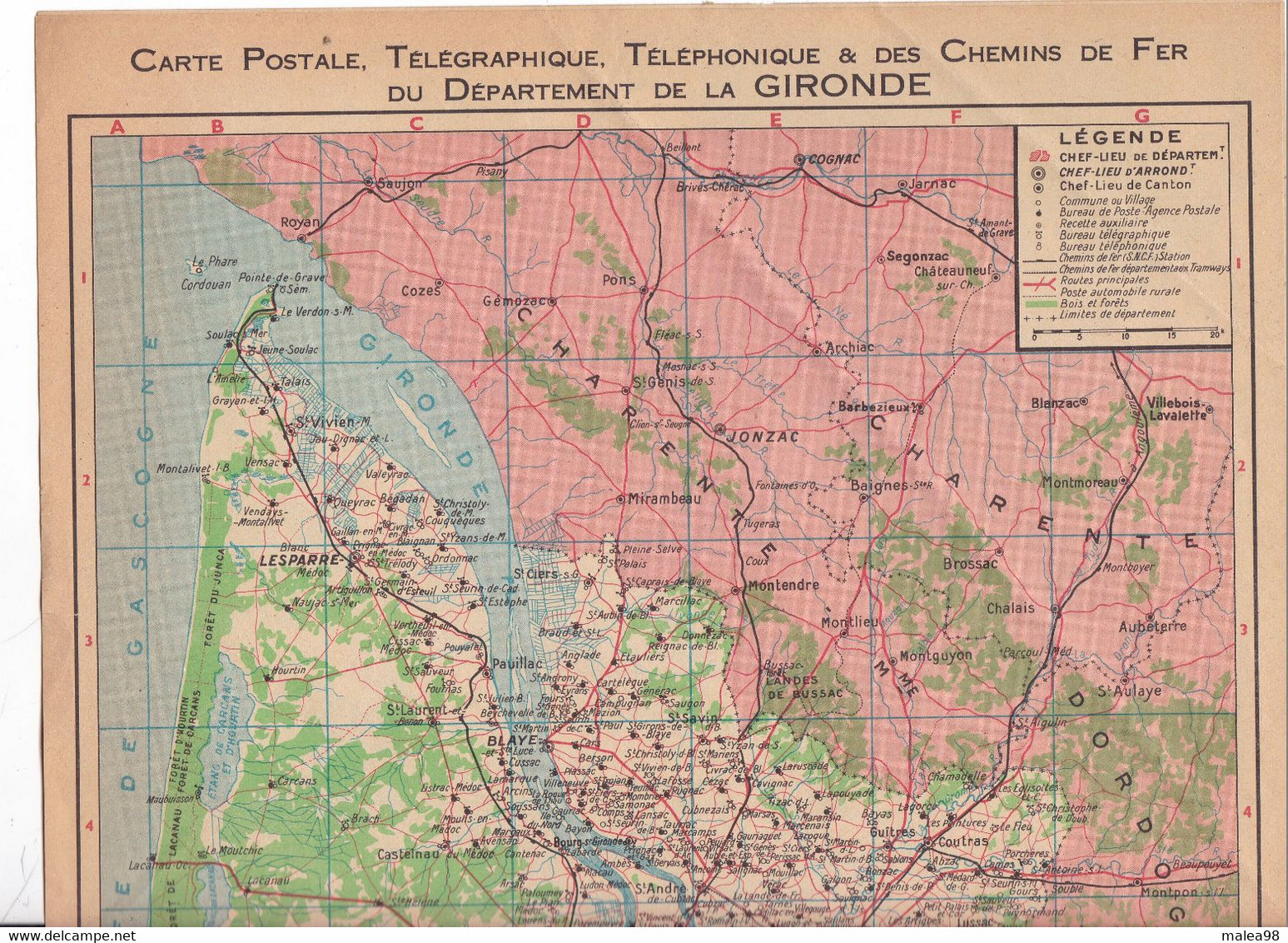 ALMANACH  Des PTT ,,, 1962   GIRONDE ,,, - Grand Format : 1961-70