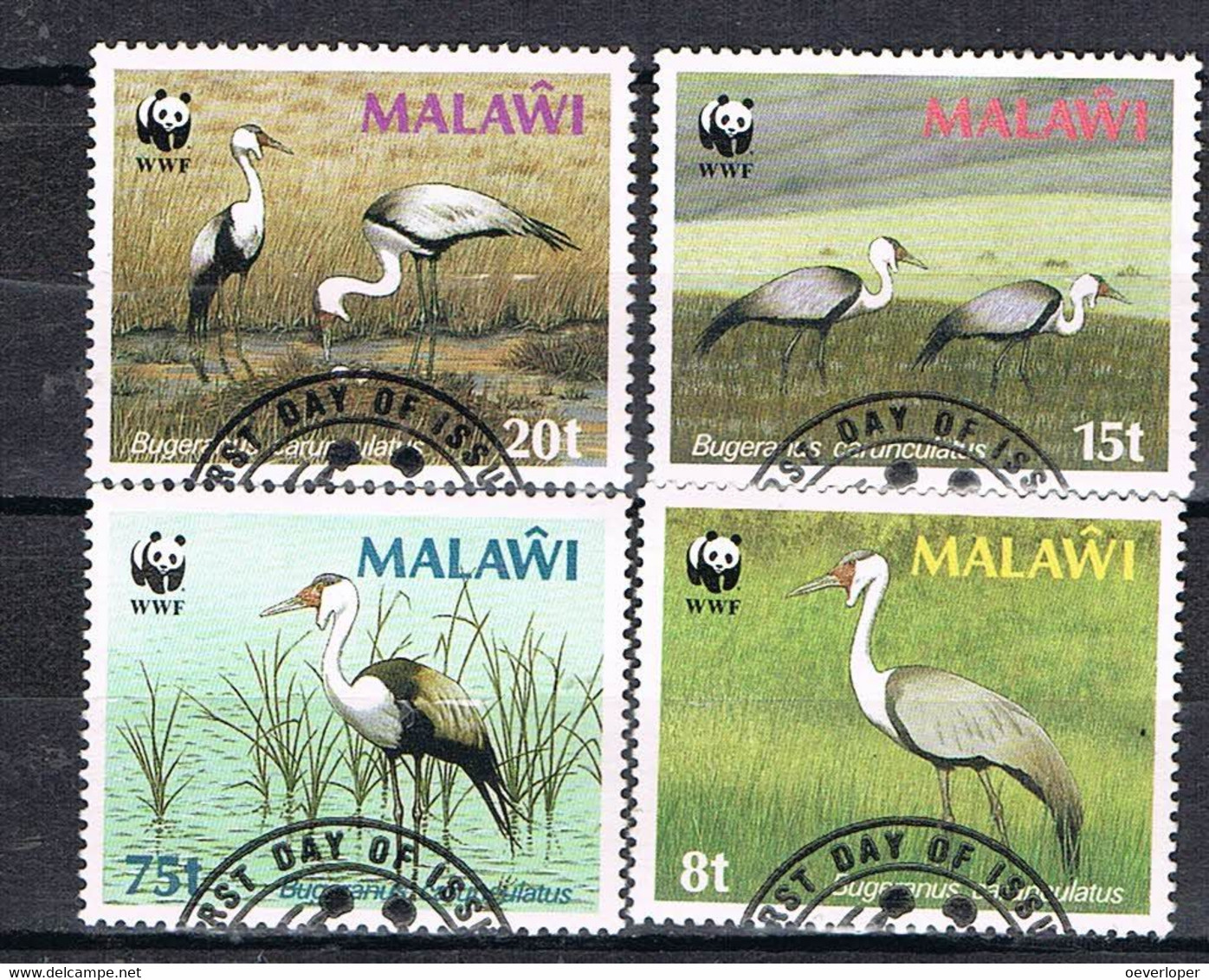 Malawi Cranes 1987 WWF Used - Usados