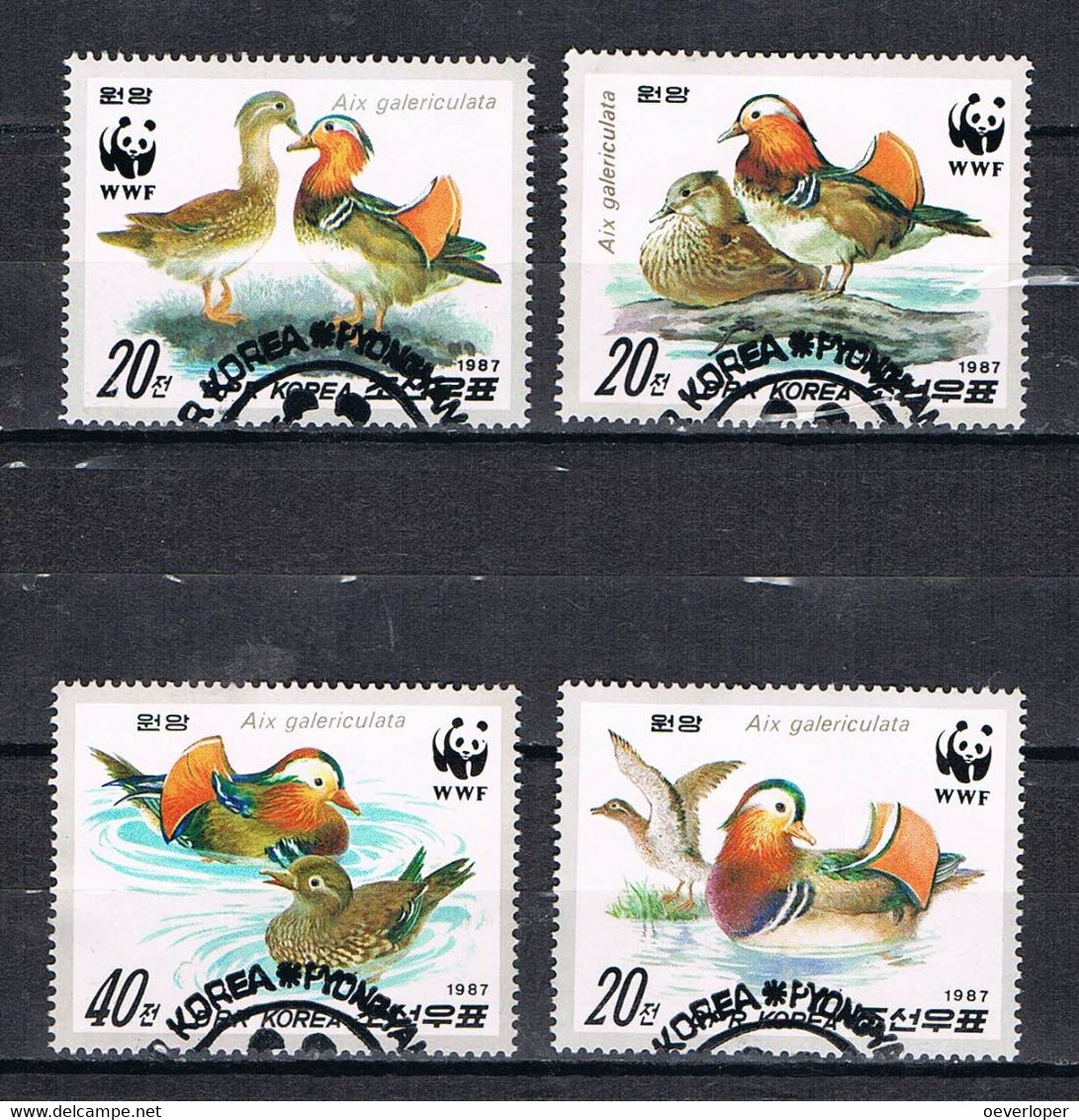 North Korea Ducks WWF 1987 Used - Gebruikt
