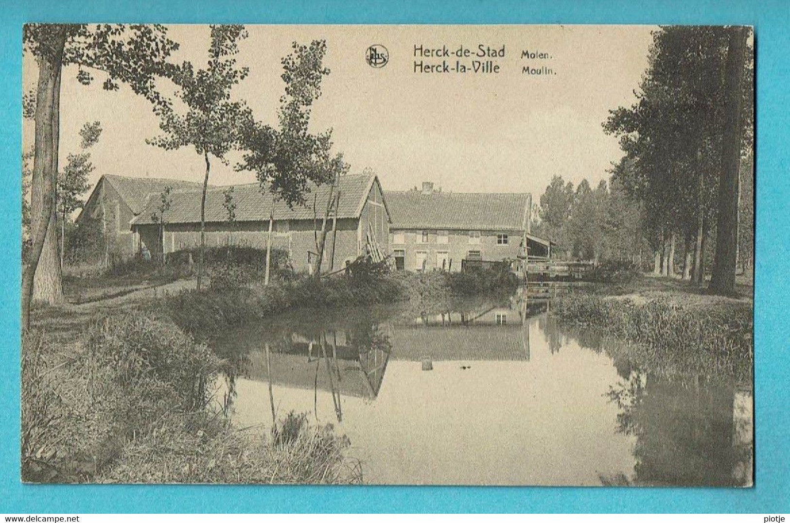 * Herk De Stad - Herck La Ville (Limburg) * (Nels, Edit Brems Imprimeur) Molen, Moulin, Mill, Muhle, Canal, Quai - Herk-de-Stad