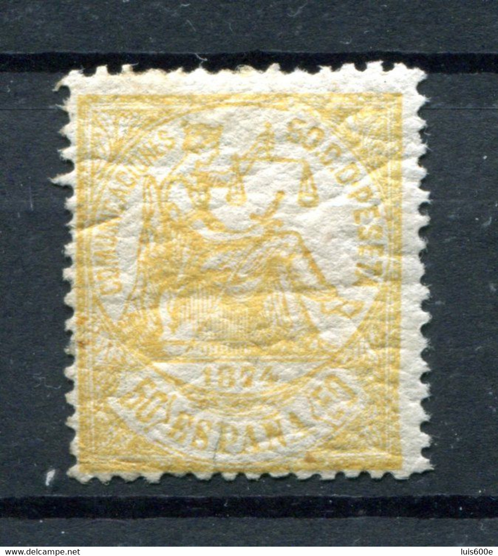 1874.ESPAÑA.EDIFIL 149*.NUEVO CON FIJASELLOS.(MH)GOMA ORIGINAL.CATALOGO 193€ - Ungebraucht