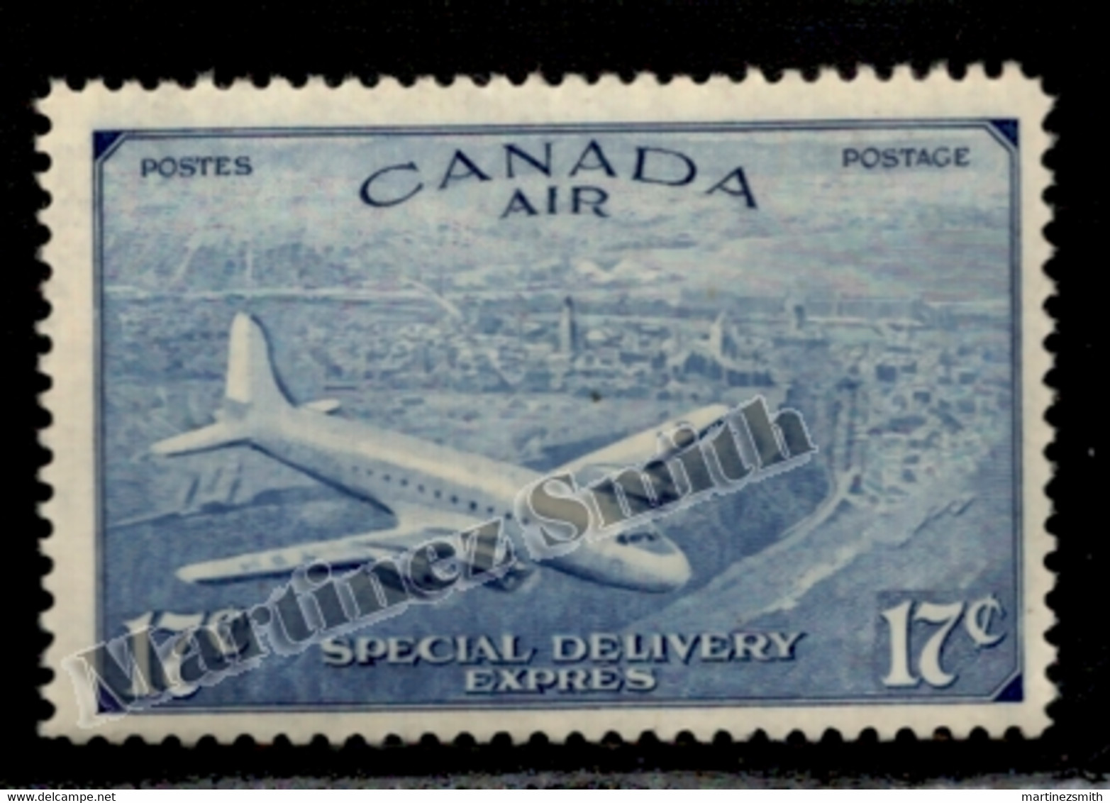 Canada 1946 Yvert Airmail 12, Airplane DC-4 M North Star Over Flying Quebec - MNH - Luchtpost