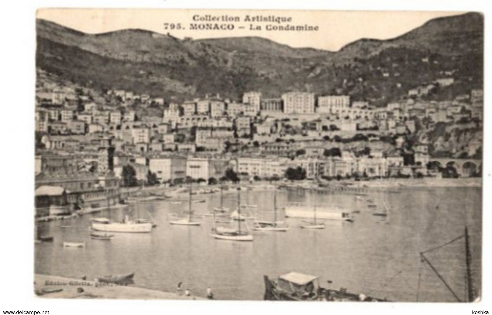 MONACO - La Condamine - Envoyée En 1908 - Collection Artistique - édition Giletta No 795 - La Condamine