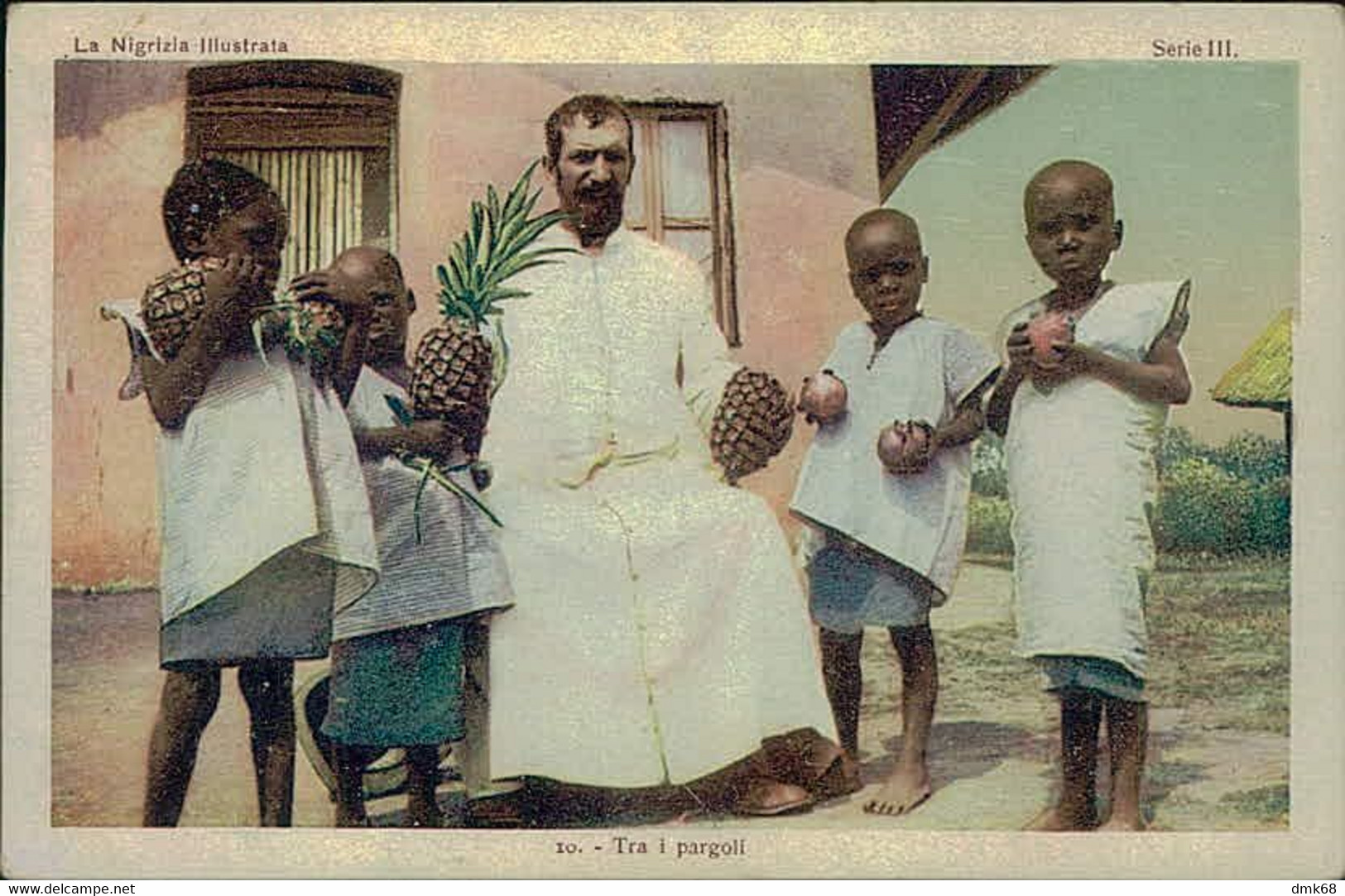 UGANDA - MISSIONARY AMONG THE CHILDREN - ITALIAN MISSIONARY EDITION - 1920s  (11724) - Ouganda