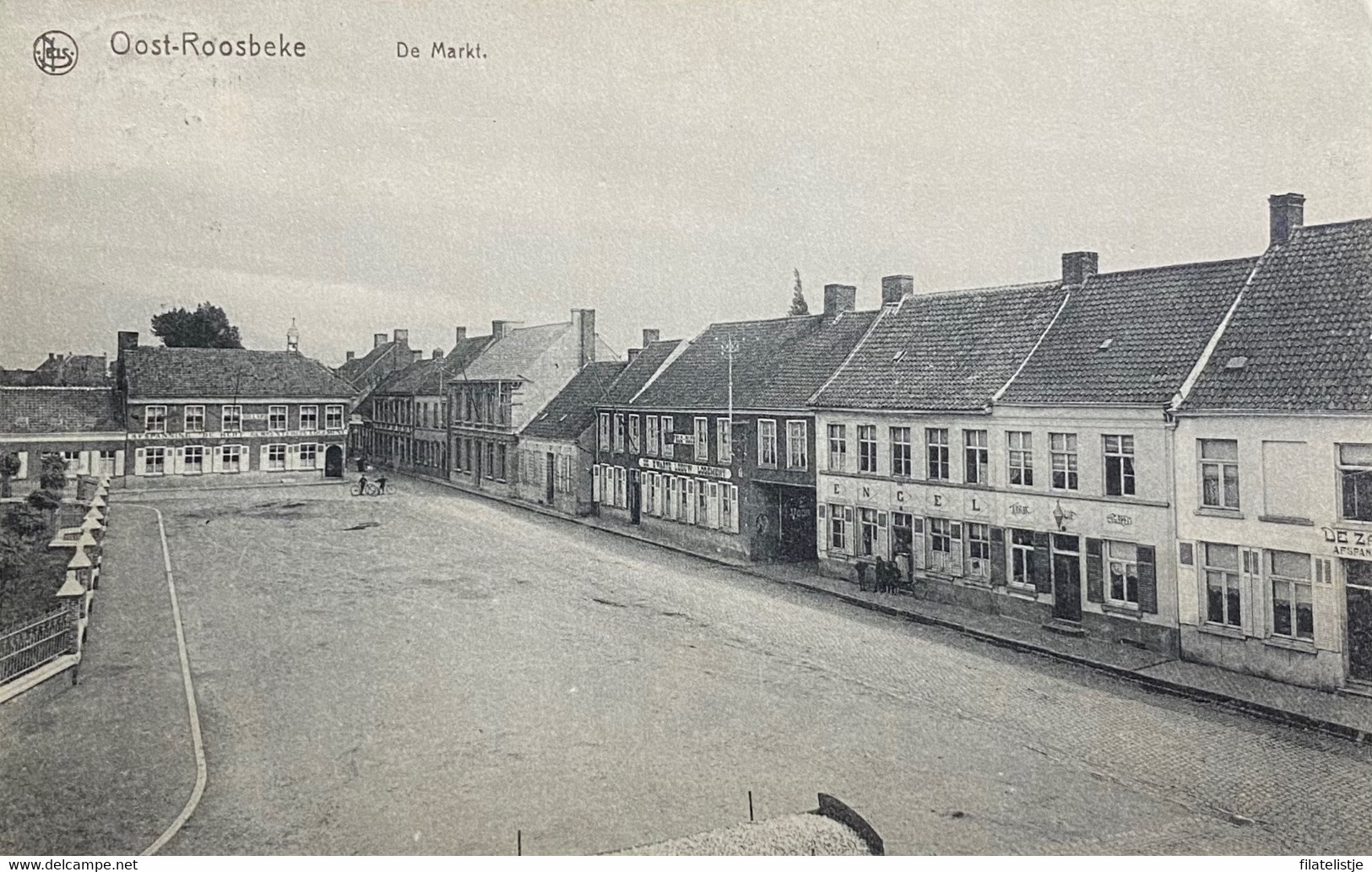 Oostrozebeke Marktplaats  Gelopen 1914 - Oostrozebeke