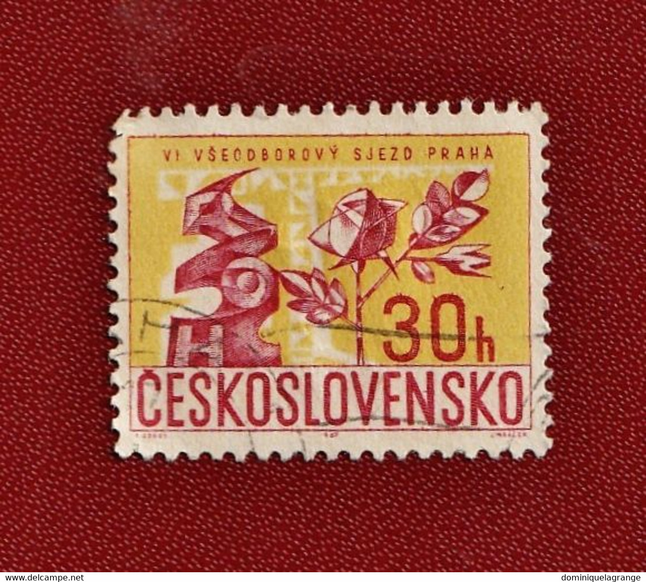 6 Timbres De Tchécoslovaquie De 1967 à 1975 - Variétés Et Curiosités