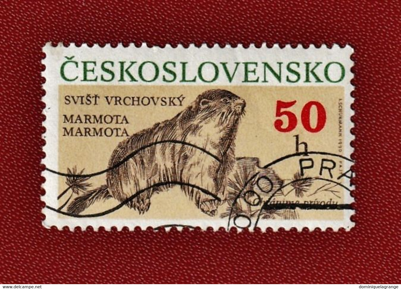 7 timbres de Tchécoslovaquie de 1936 à 1994