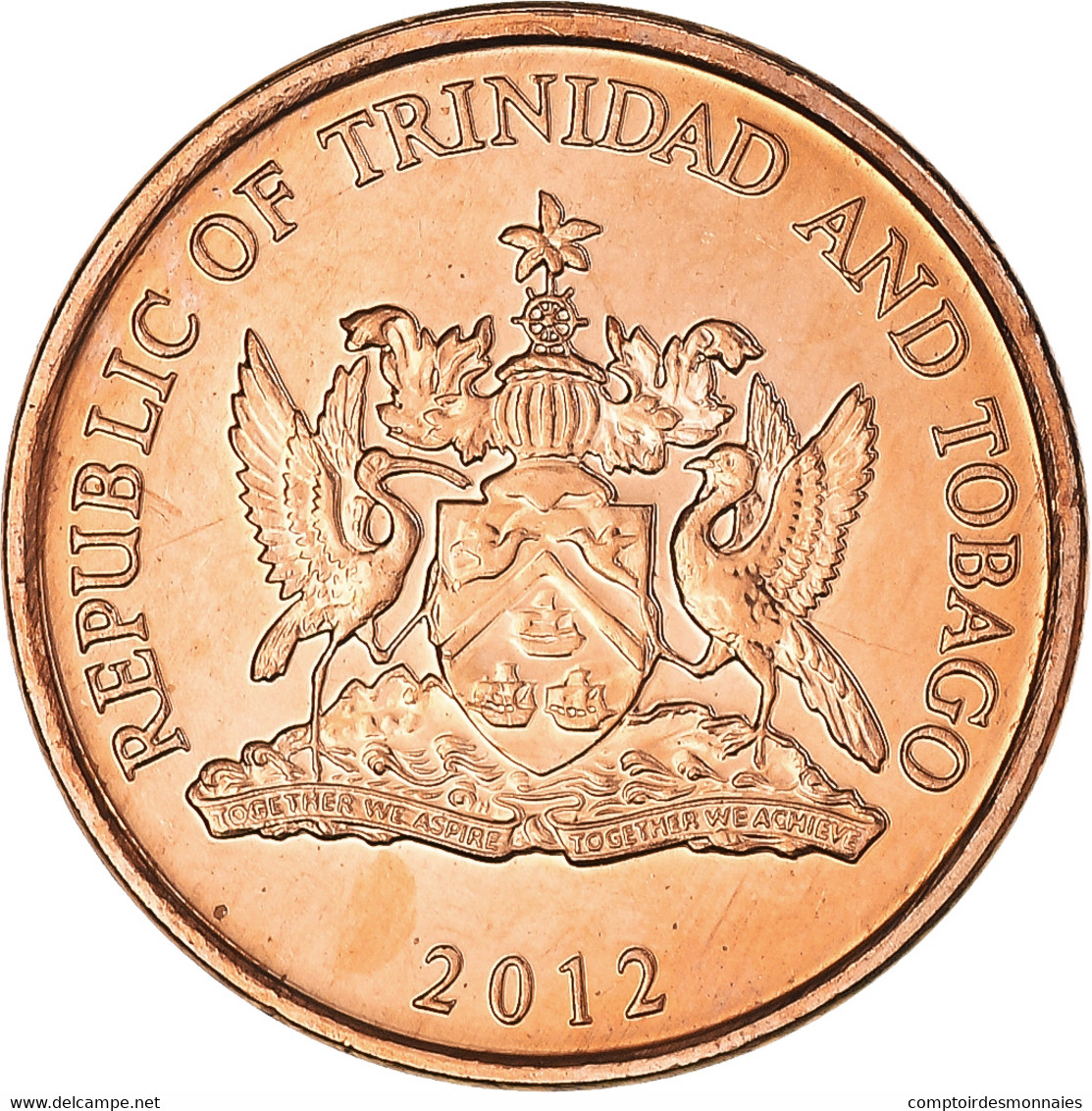 Monnaie, Trinité-et-Tobago, Cent, 2012, FDC, Bronze, KM:29 - Trinidad En Tobago