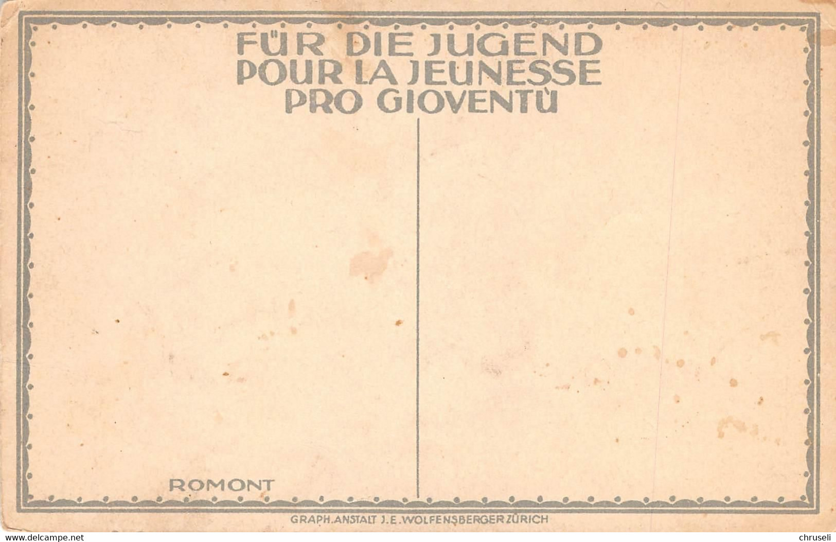 Pro Juventute Nr. 27  A. Baumberger  Romont - Romont