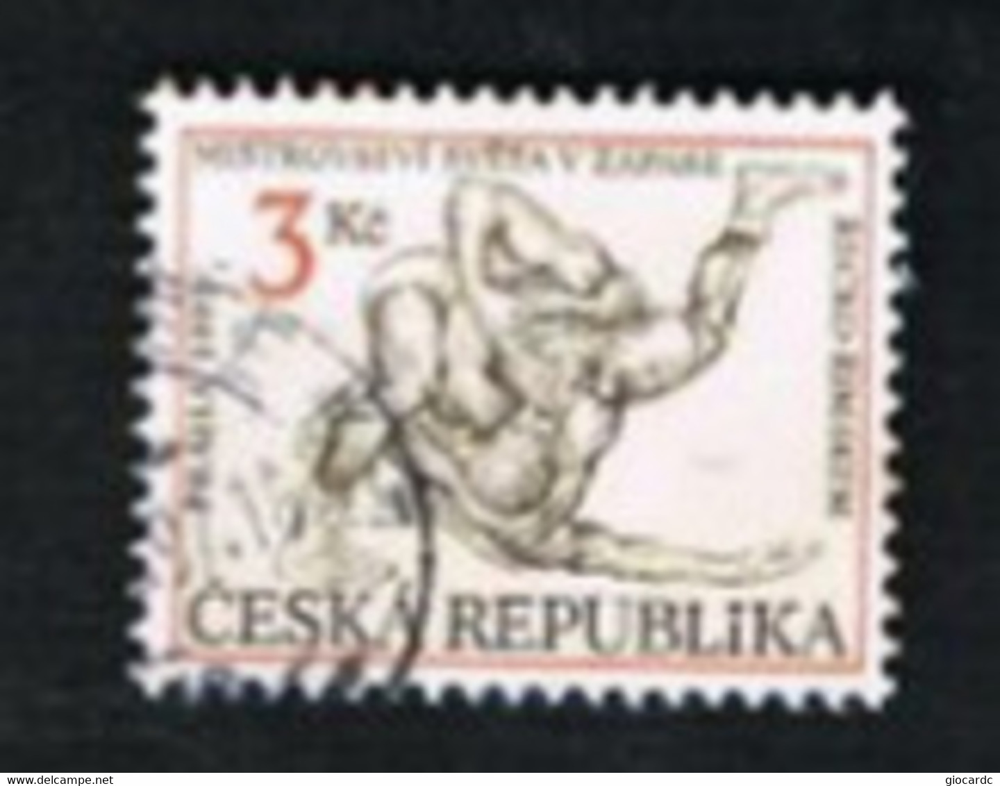 REP. CECA (CZECH REPUBLIC) - SG 94  - 1995 SPORT: WRESTLING CHAMPIONSHIP -   USED - Altri & Non Classificati