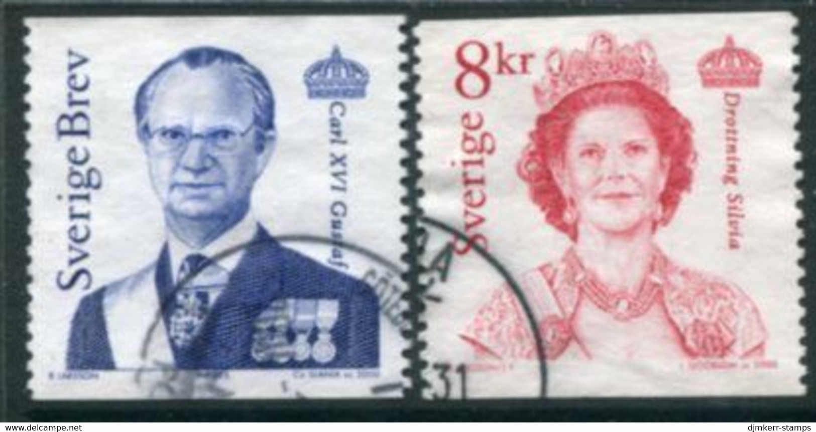 SWEDEN 2000 Definitive: King And Queen Used    Michel 2192-93 - Usati