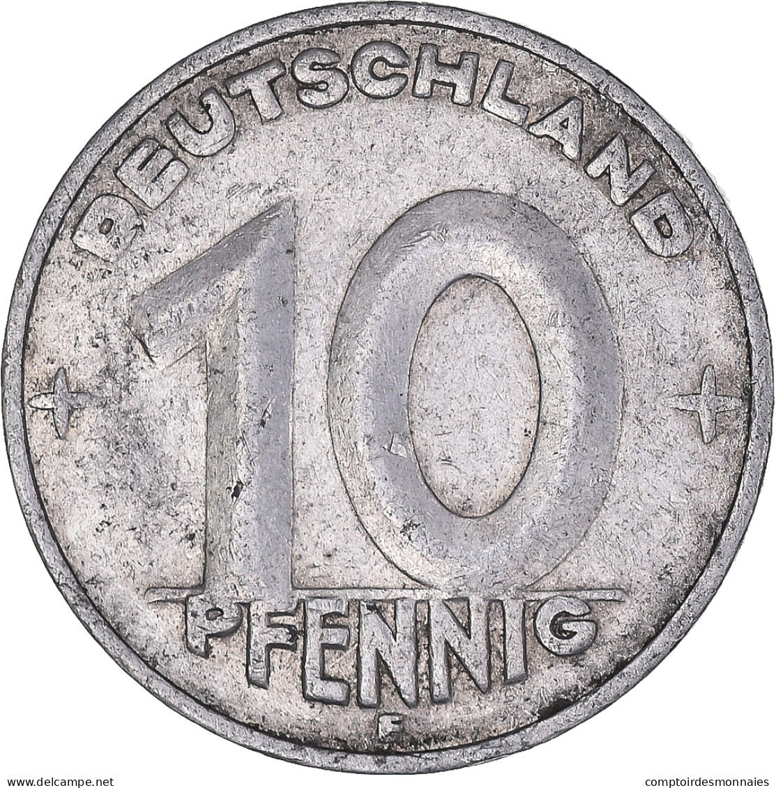 Monnaie, République Démocratique Allemande, 10 Pfennig, 1950, Muldenhütten - 10 Pfennig