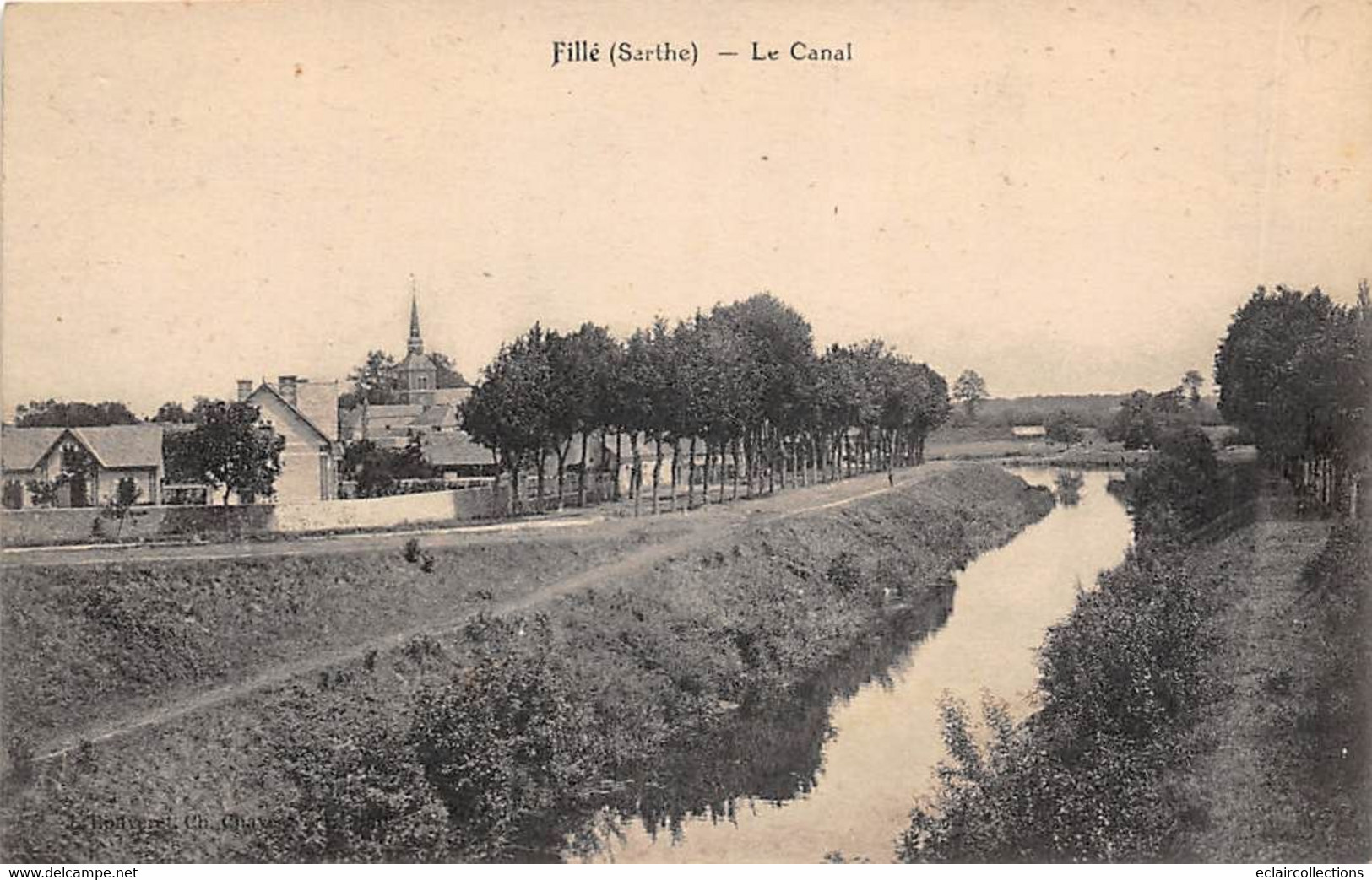 Fillé     72         Le Canal Vers Roëzé     (voir Scan) - Autres & Non Classés