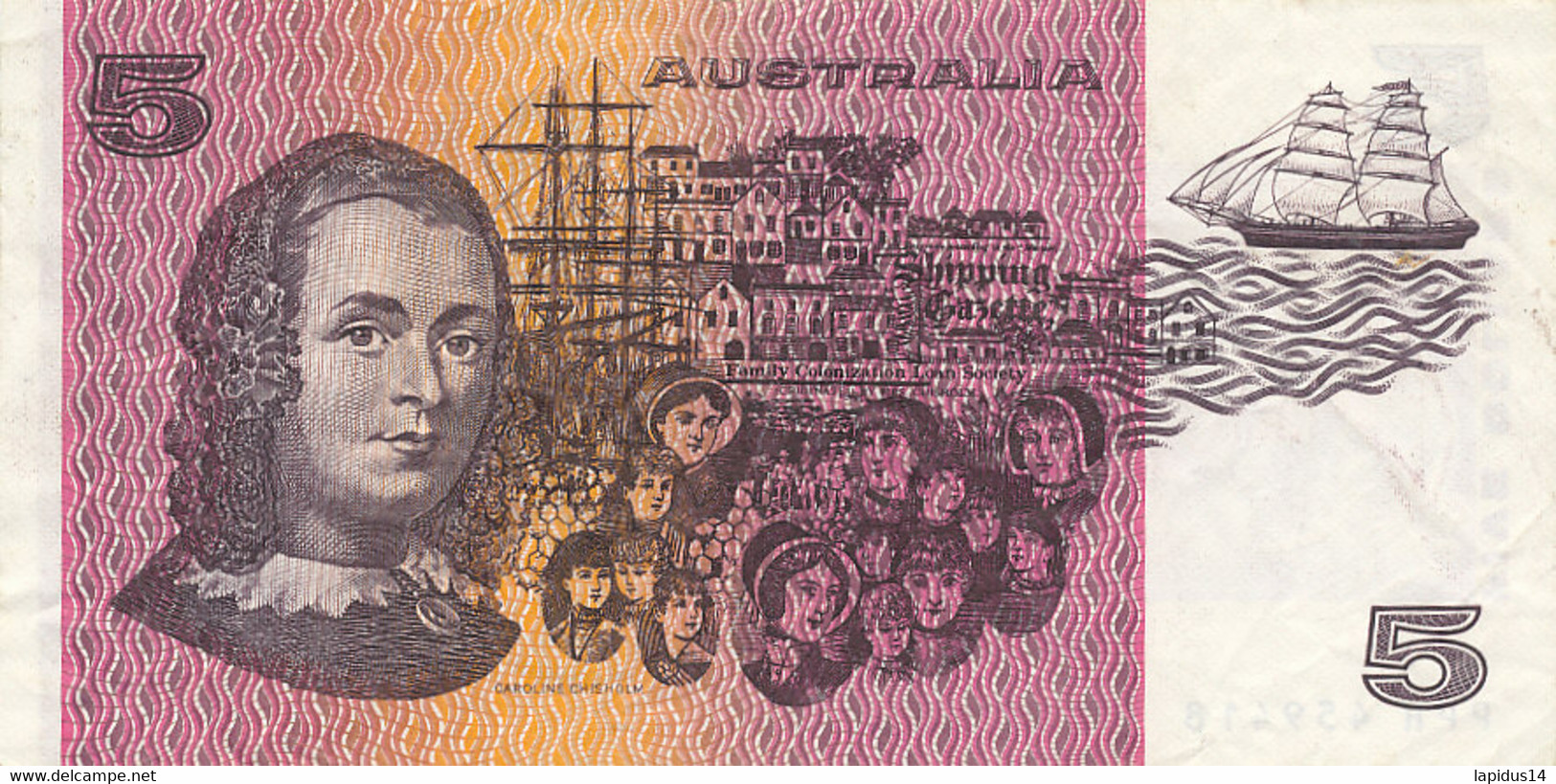 BILLET  AUSTRALIA  5  FIVE DOLLARS - Autres & Non Classés