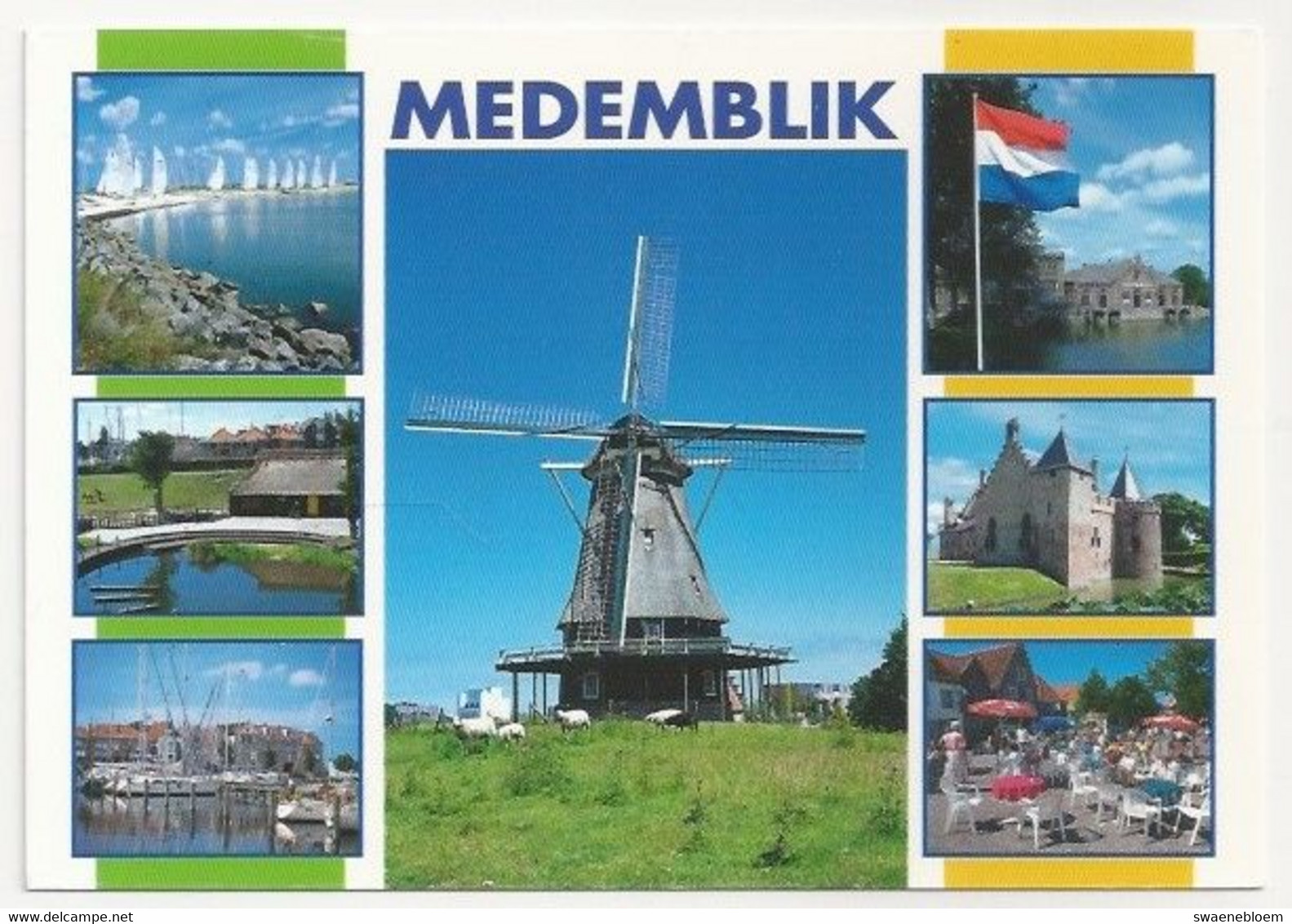 NL.- MEDEMBLIK. MOLEN, HAVEN, KASTEEL. - Medemblik