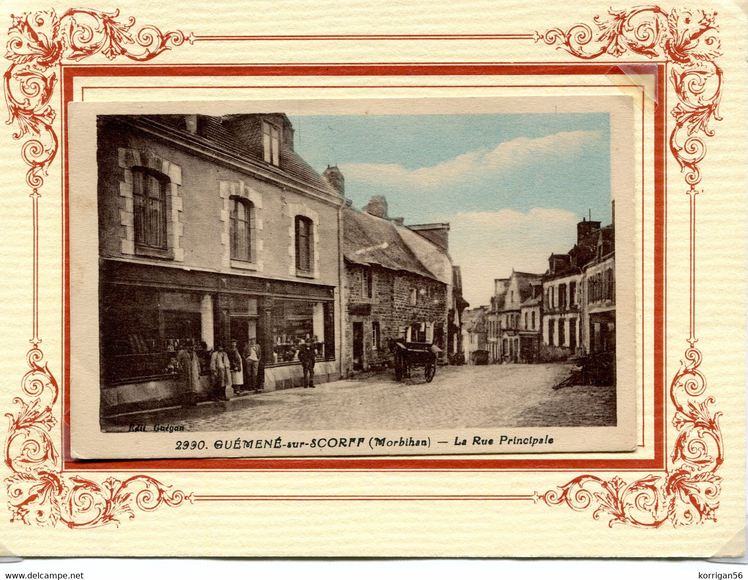 GUEMENE SUR SCORFF  ** LA RUE PRINCIPALE ** - Guemene Sur Scorff