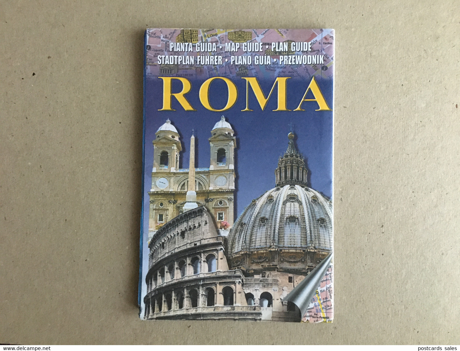 Italia Italy - Roma Rome - Map Guide Plan Guide Stadtplan Fuhrer Plano Guia Pianta Guida  Monument Map Topographical Map - Cartes Topographiques