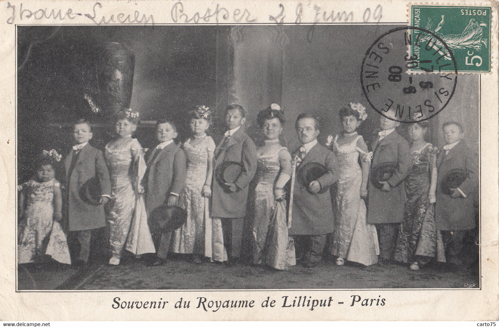 Santé - Génétique - Nanisme - Mode - Souvenir De Lilliput Paris - Adressée à Albi 1909 - Salute
