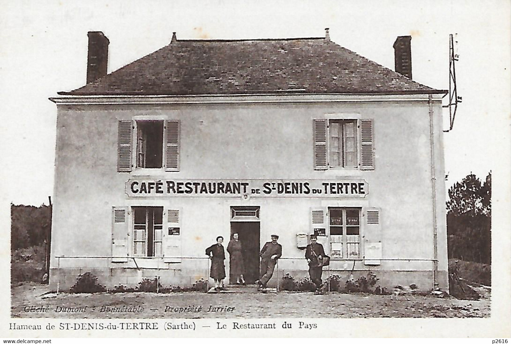 ST- DENIS- DU TERTRE -  PRES DE SAINT MARS LA BRIERE -  LE CAFE RESTAURANT DU PAYS - FACTEUR - Restaurants